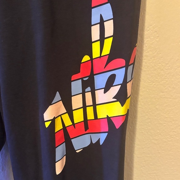 Nike Black Leggings with Colorful Stripes - Picture 4 of 4